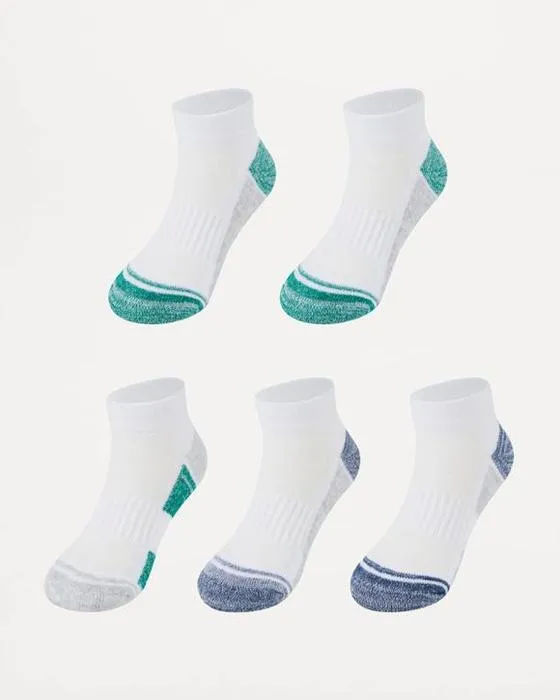 5 packs de chaussettes à faible coupe pour enfants actifs