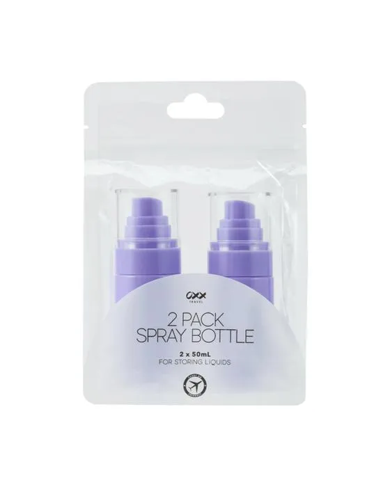 Bouteille de pulvérisation de 2 paquets OXX Travel - violet
