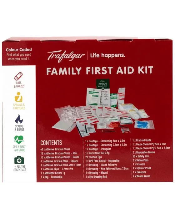 Trousse de premiers soins pour la famille Trafalgar 126 pièce