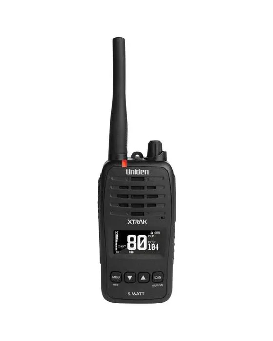 Uniden 5W étanche Smart UHF Radio XTRAK50 Noir