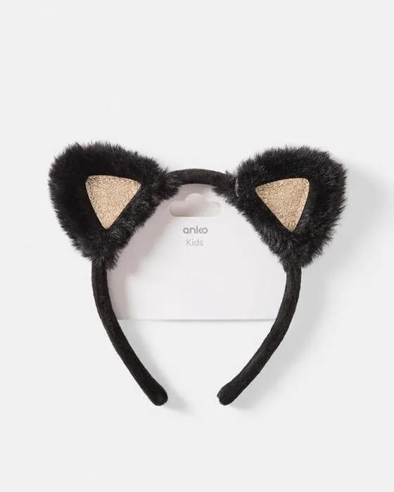 Bandeau d'oreille de chat - Noir