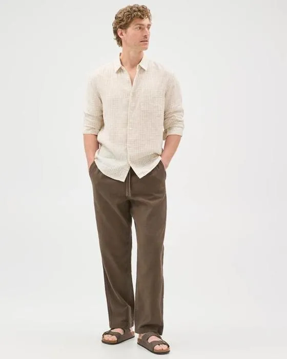 Cible Homme Australien coton élastique Gant texturé détendu Pantalon