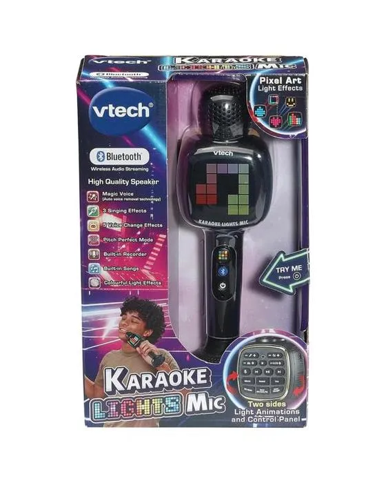 VTech Karaoke lumières Mic - Noir