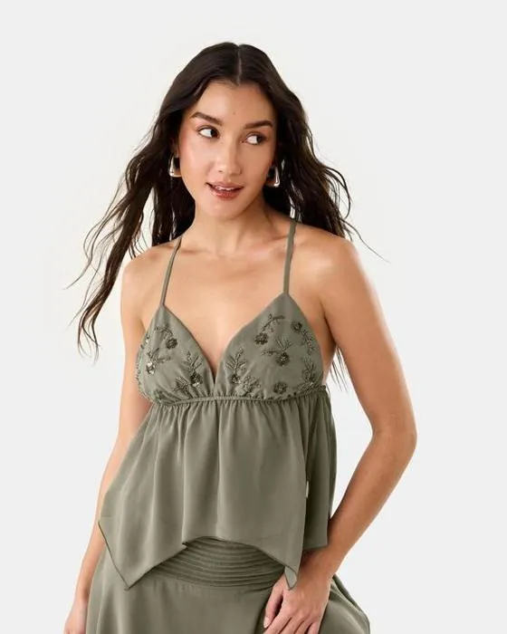 Camisole en V-Neck sans manches