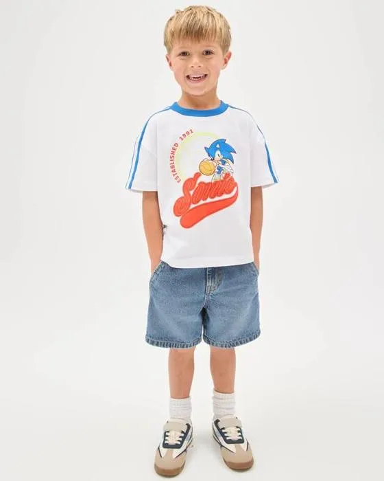 Sonic Le T-shirt australien surdimensionné en coton Hedgehog