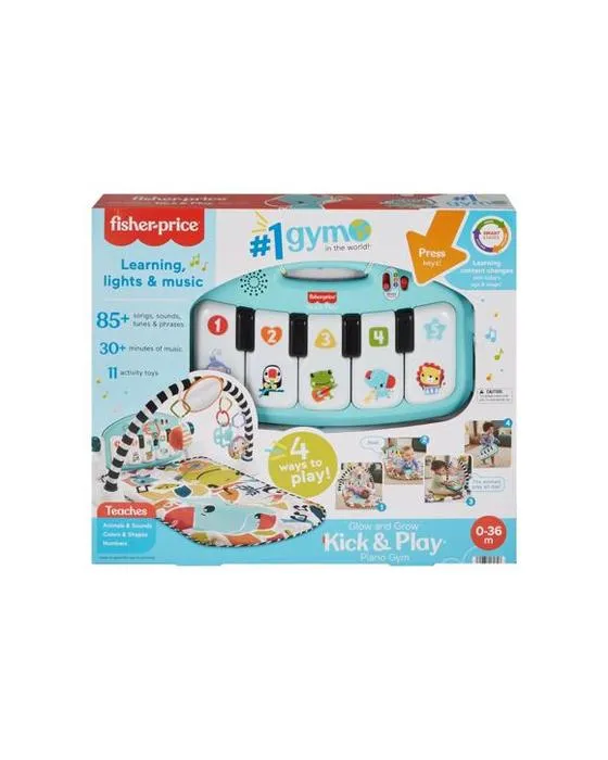 Fisher-Price Fisher - Prix Glow & Grow Kick & Play Blue Piano Gym - Multi