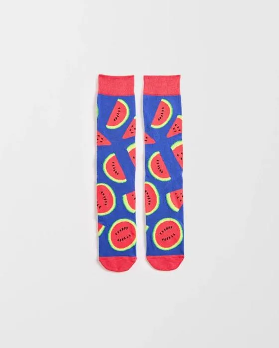 Chaussettes d'équipage swag - pastèque