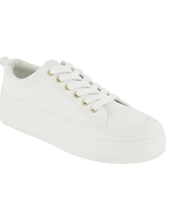 Toile Sneakers à forme plate