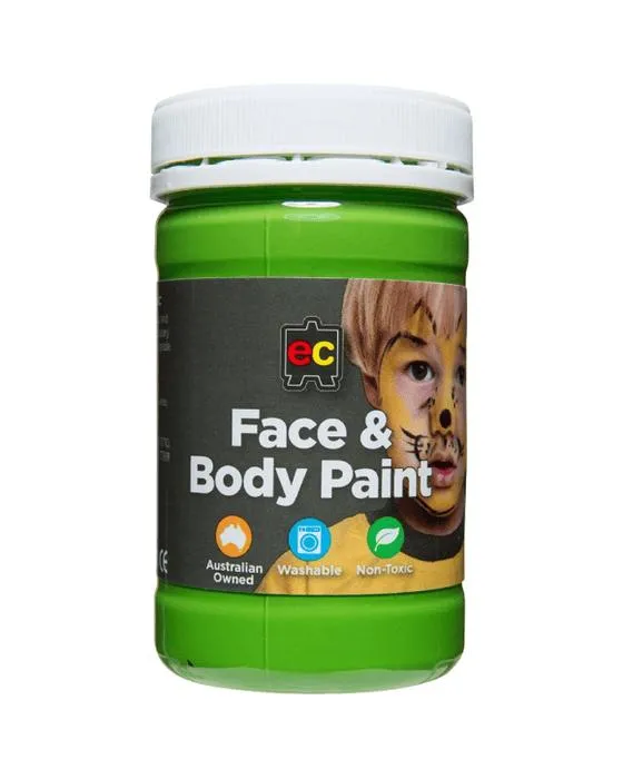Couleurs éducatives Peinture visage Vert 175 mL