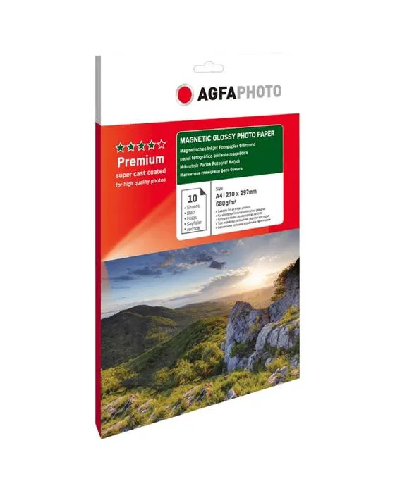 AGFA A4 Papier magnétique brillant 10 Pack