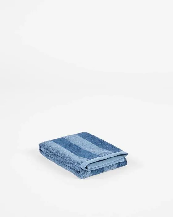 Cible Australien mélange de coton Logan bande serviette à main - Bleu