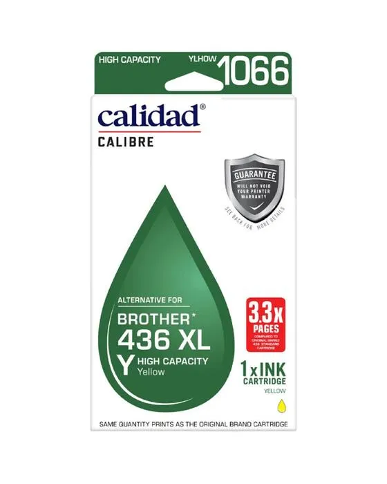 Calidad Brother LC436XL Cartouche d'encre jaune
