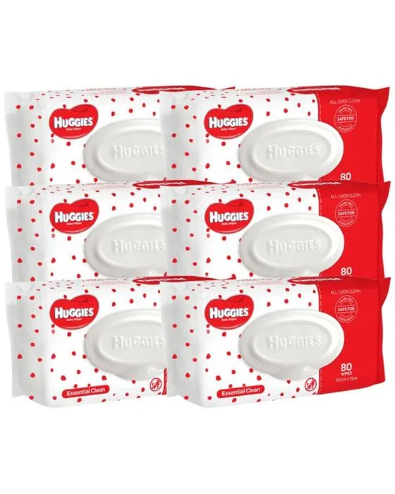 Huggies Essentials Bébés Wipes 480 Pack