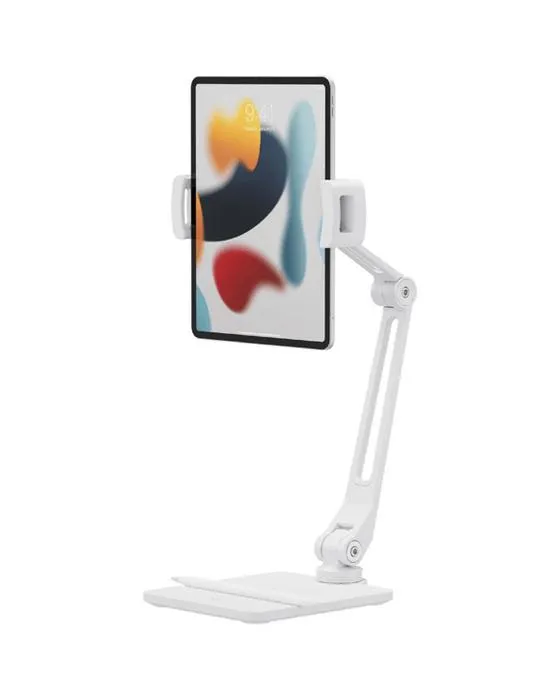 TwelveSouth iPad/Tablet Hoverbar Duo Clamp et base blanc