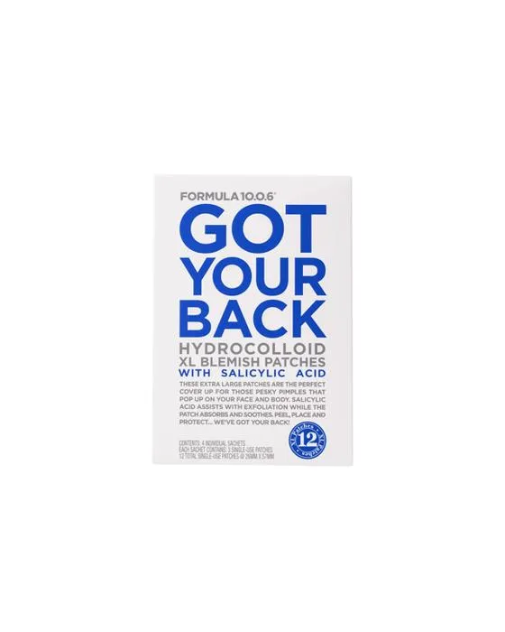 Formule 100,6 12 Pack Vous avez votre dos Hydrocolloïde Extra Grandes Patches Blemish - Acide salicylique