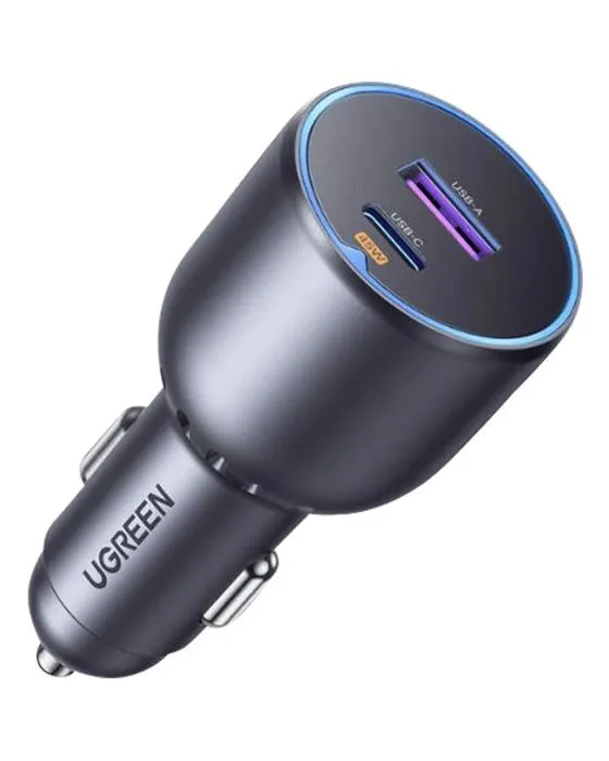UGREEN 63W Chargeur de voiture 2 ports noir