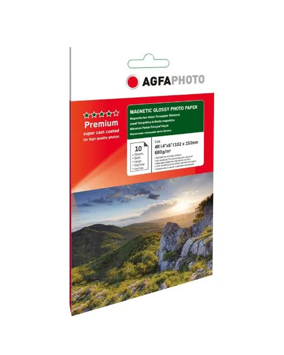 AGFA 6x4 Papier magnétique brillant 10 Pack