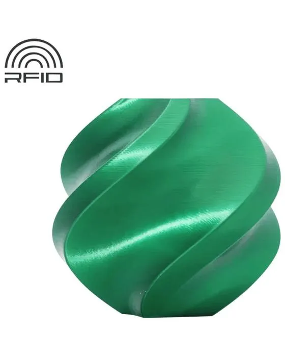 Bambu Lab PLA Silk 3D Filament Vert