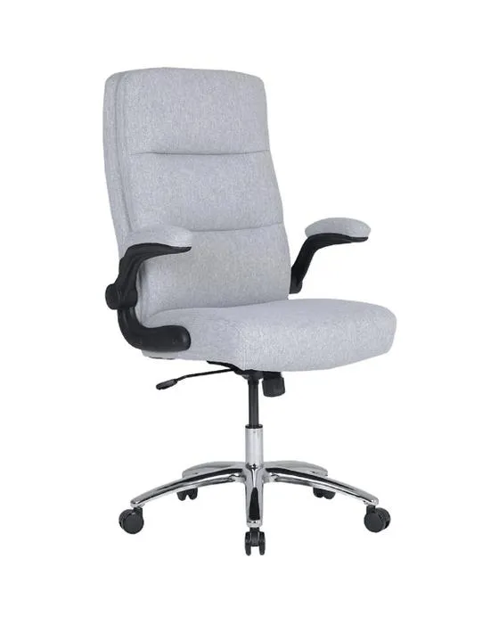 J.Burrows Stanton Chaise tissu Chaises ergonomiques grises et chaises de bureau
