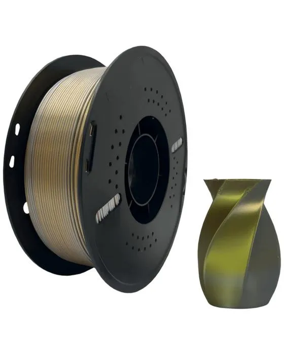 Keytek Silk PLA 3D Filament MultiColour Or/Argent