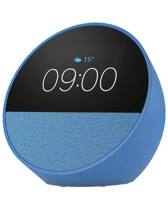 Amazon Echo Spot Smart Alarm Horloge avec Alexa Ocean Blue