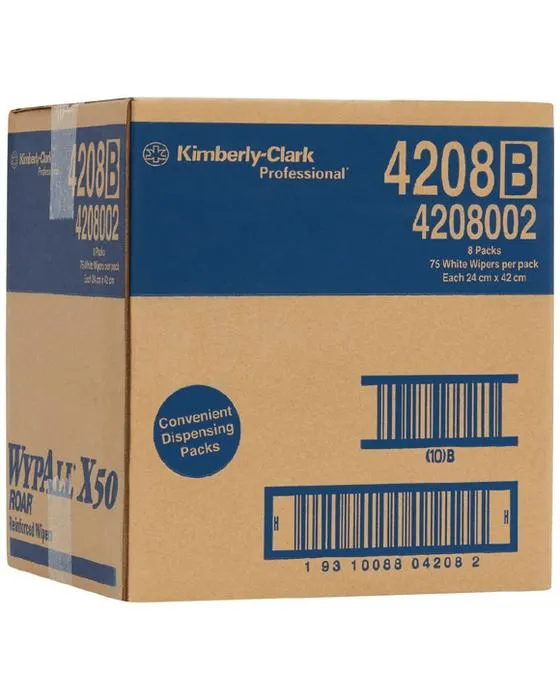 WypAll X50 Écrous à une feuille 600 Pack