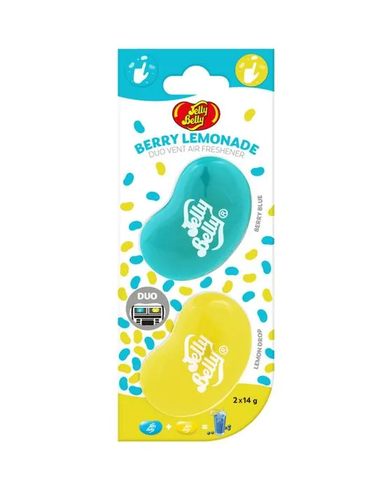 Jelly Belly Duo Air Freshener - Berry Lemonade