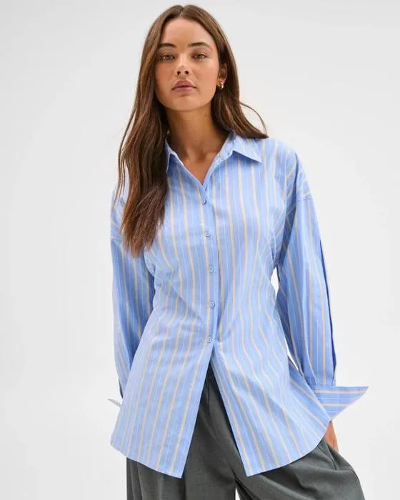 Lily aime le coton australien Tie de détail chemise