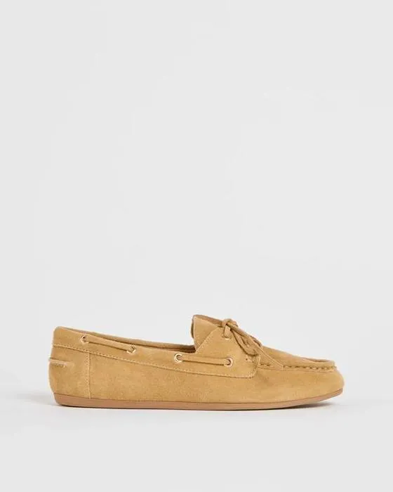 Cible Femmes Chaussures de bateau en cuir véritable Suede