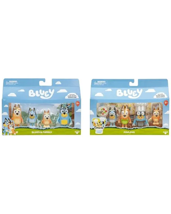 4 figures bleuâtre S11 - assorties