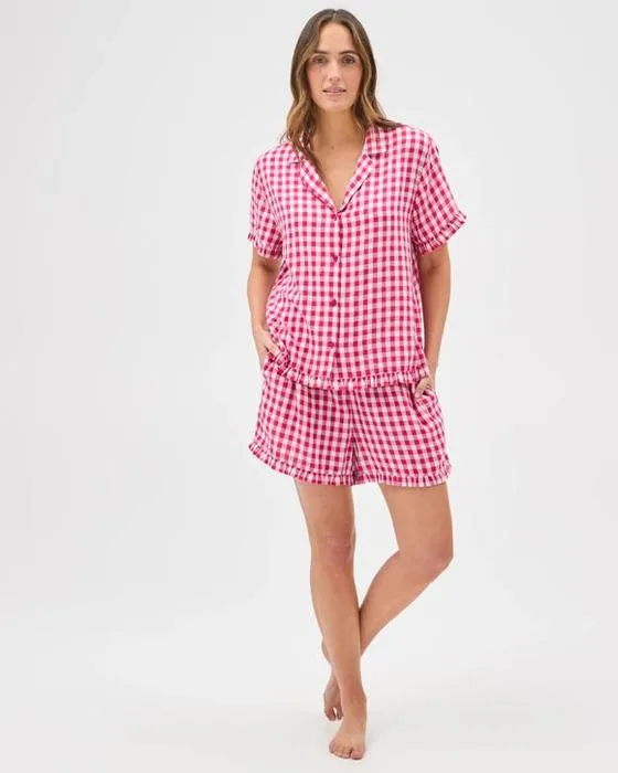 Cibler les femmes Ensemble de pyjama à frindons tissés