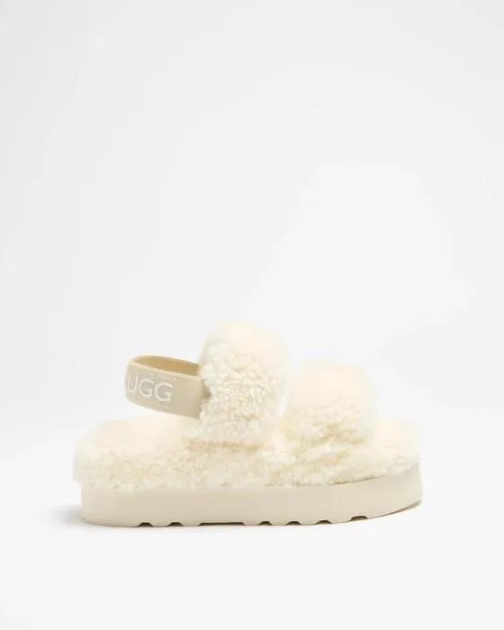 Boots et pantoufles Ugg Design Australiennes Femmes Pantoufles de moutons authentiques Double Strap Sling Back Slipper