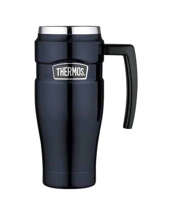 Thermos Inox King Aspirateur Isolé Mug Voyage Durable Bleu Minuit 470ml - Bleu