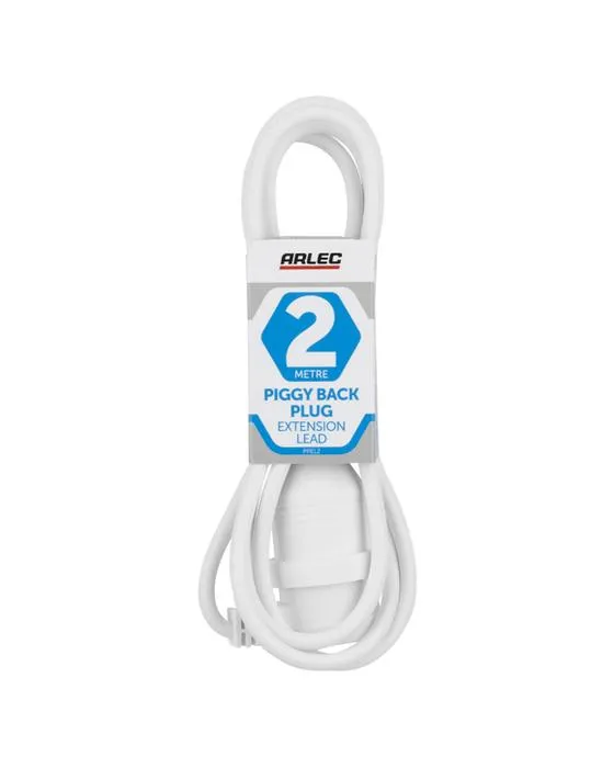 2m Arlec blanc Piggy Allongement du dos plomb