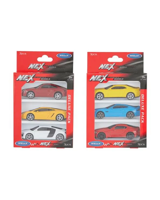 3 pièces modèles NEX Welly 1:43 Voitures en métal Diecast - Assortiment