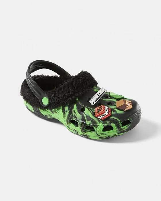 Licence senior de Minecraft Faux Fur Clogs