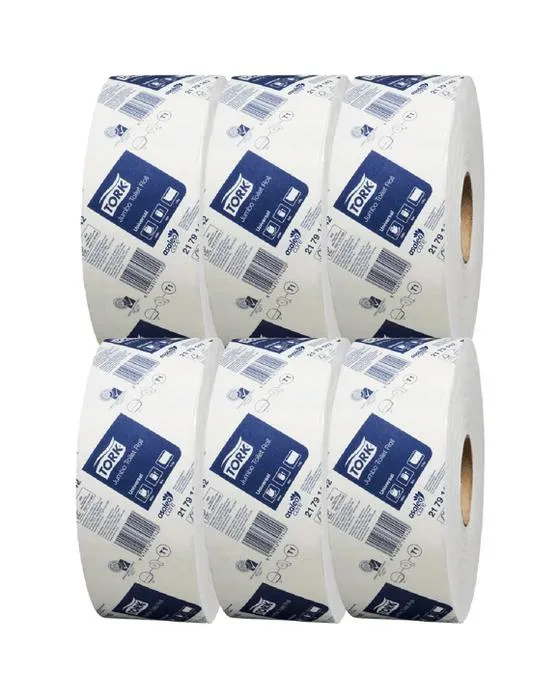 Tork T1 système universel Jumbo 1 Ply papier de toilette rouleau 6 Pack