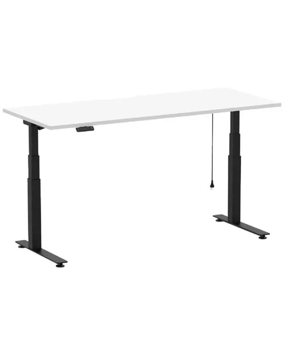 Stilford S2 Bureau de siège électrique 1800mm Bureau noir/blanc, tables et postes de travail