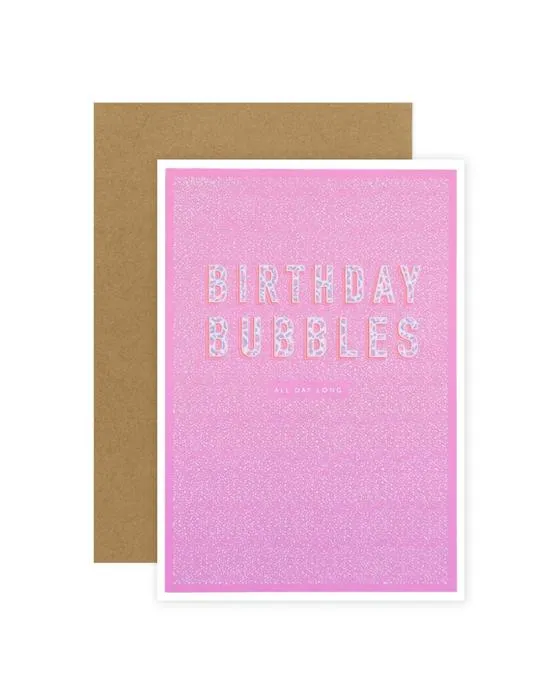 Connexions de la carte d'anniversaire Hallmark - Bubbles d'anniversaire!