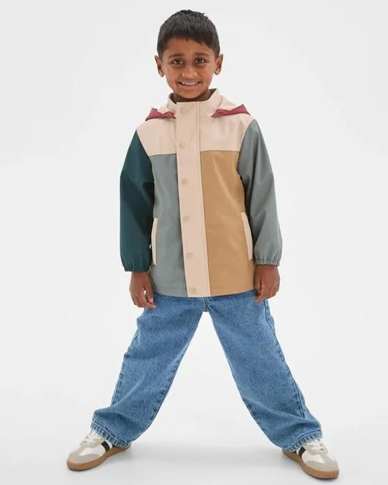 Veste de spray à capuchon épandue pour enfants cible