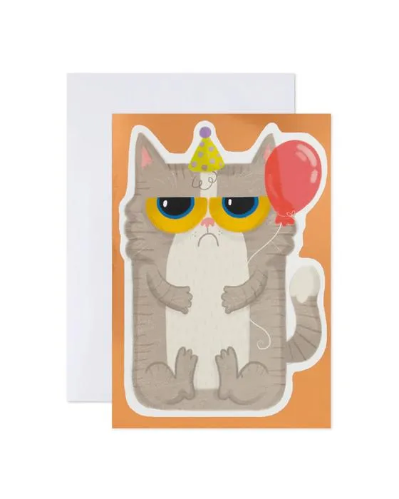 Carte de anniversaire interactive de son Hallmark - Grumpy Cat