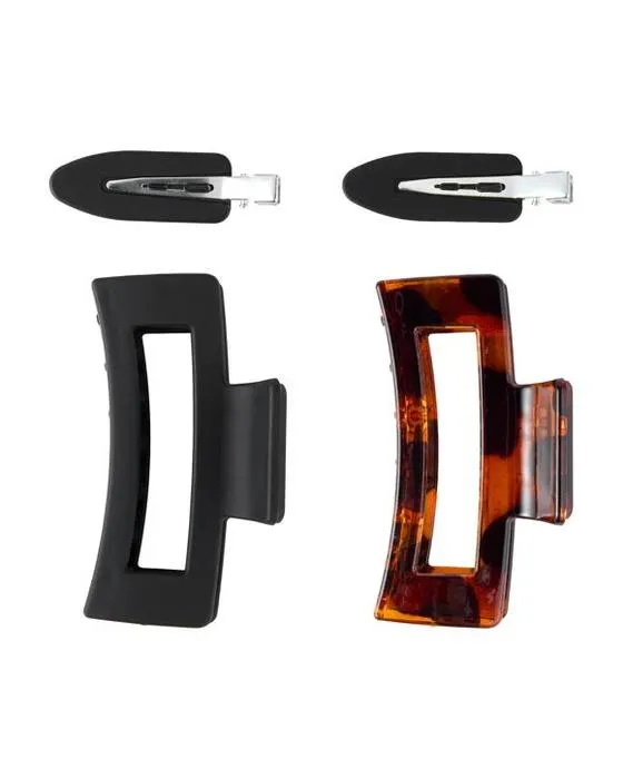 OXX Haircare 4 pièces clips de griffes et aucun clip de styling de créase