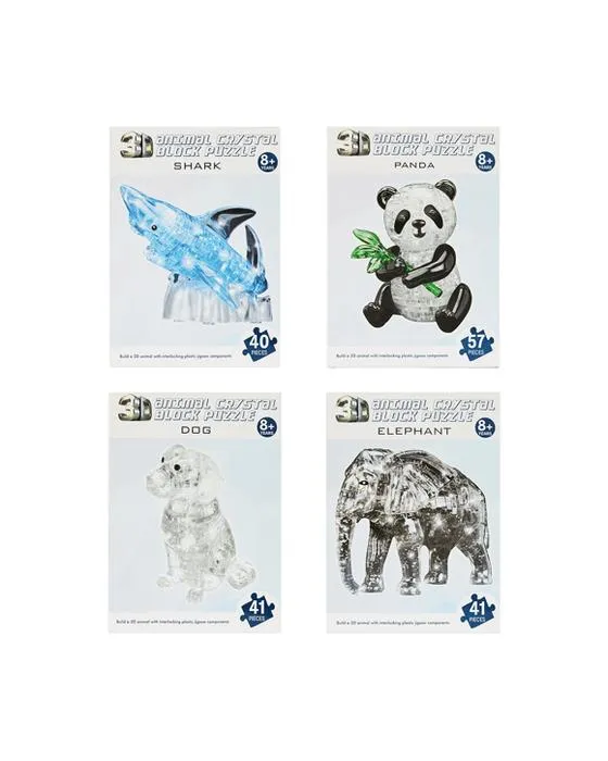 41 pièce Puzzle de bloc en cristal 3D - Assortiment
