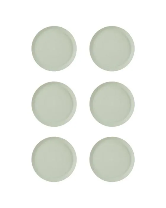 6 assiettes de dîner linéaires