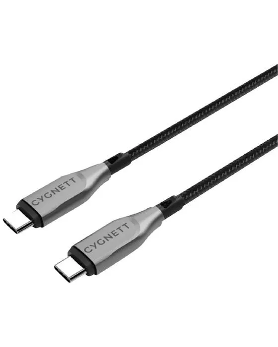 Câble USB-C blindé C Cygnett à USB-C 1m noir