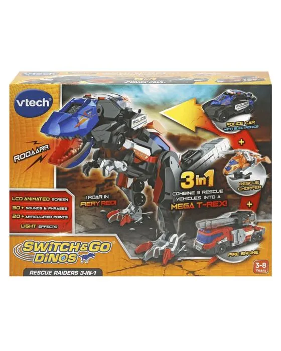 VTech Switch et Go Dinos 3-en-1 Sauvetage Raiders