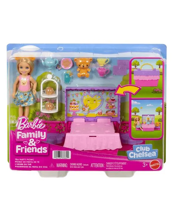 Barbie Family & Friends Club Chelsea Tea Party Picnic Playset