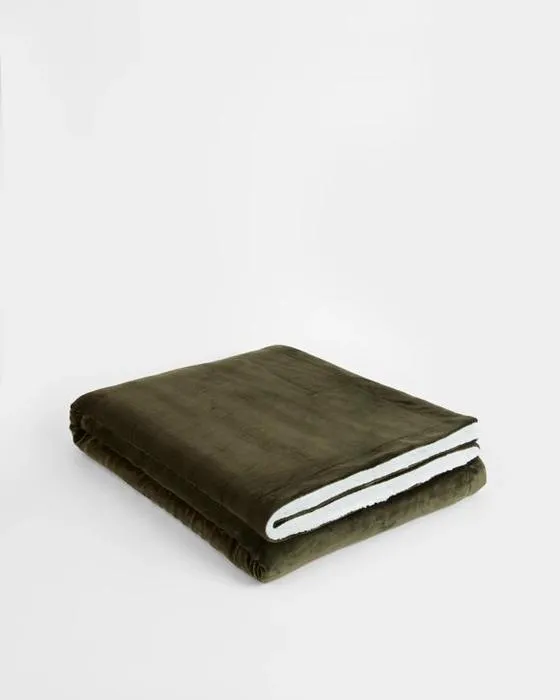 Cible couverture de Sherpa rubis - lit King - vert