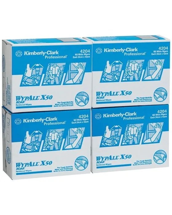 WypAll CX50 Esuie-glaces 640 Pack blanc