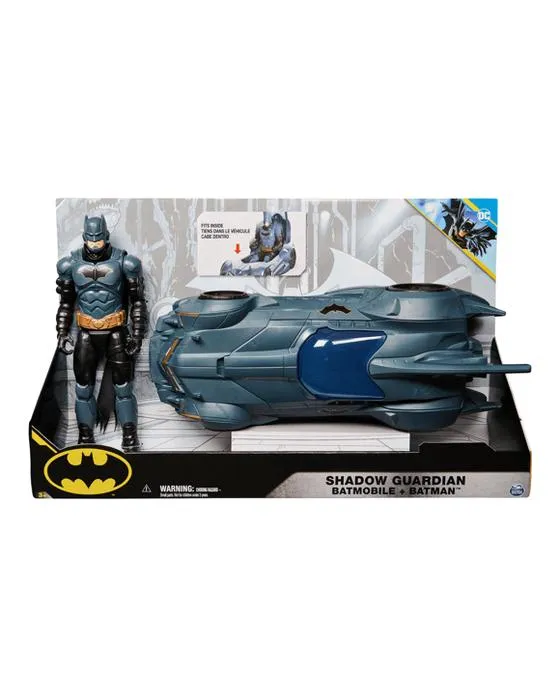 Ensemble Bat-Tech Batman Plus Batmobile de 30cm